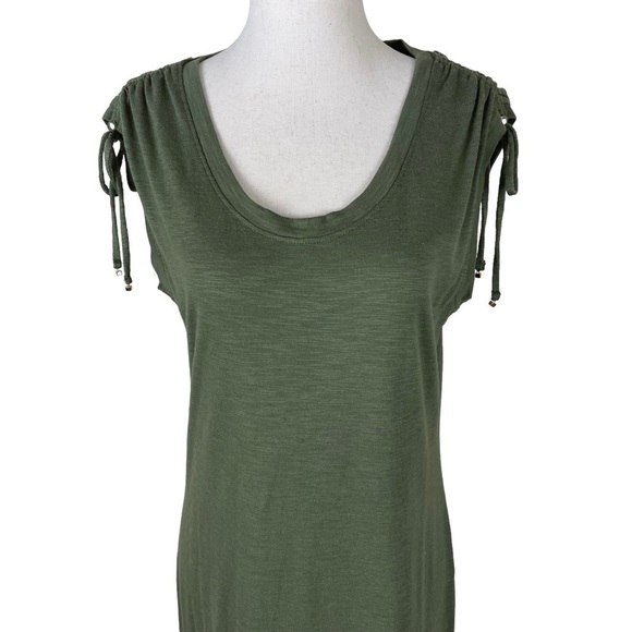 Chicos Olive Shoulder Tie Midi Dress - Picture 2 of 13